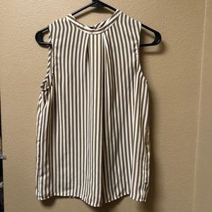 Banana Republic gold stripped tanktop
